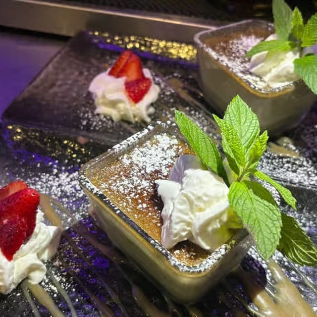 Green Tea Brûlée.