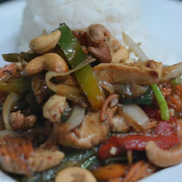 Cashew Stir Fry Lunch.
