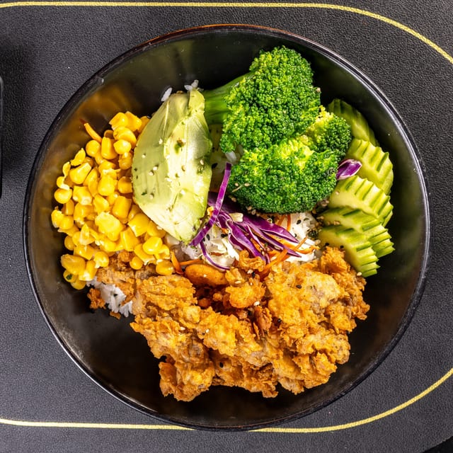 Crispy Beef Teriyaki Bowl.