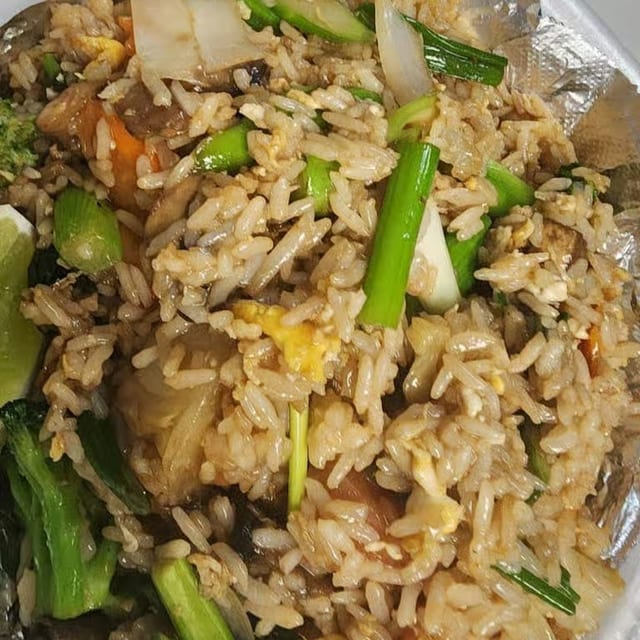 Vegan Basil Fried Rice.