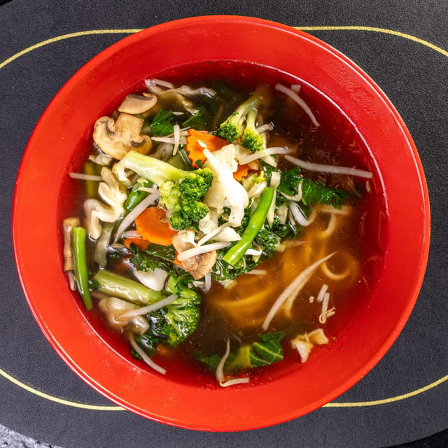 Veggies Noodle Soup.