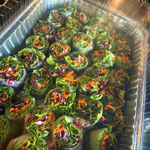Fresh Basil Rolls.