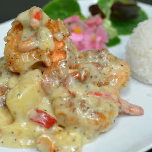 Honey Prawn.