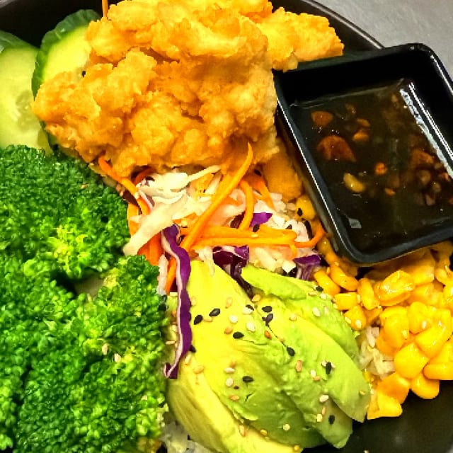 Crispy Chicken Teriyaki Bowl -.